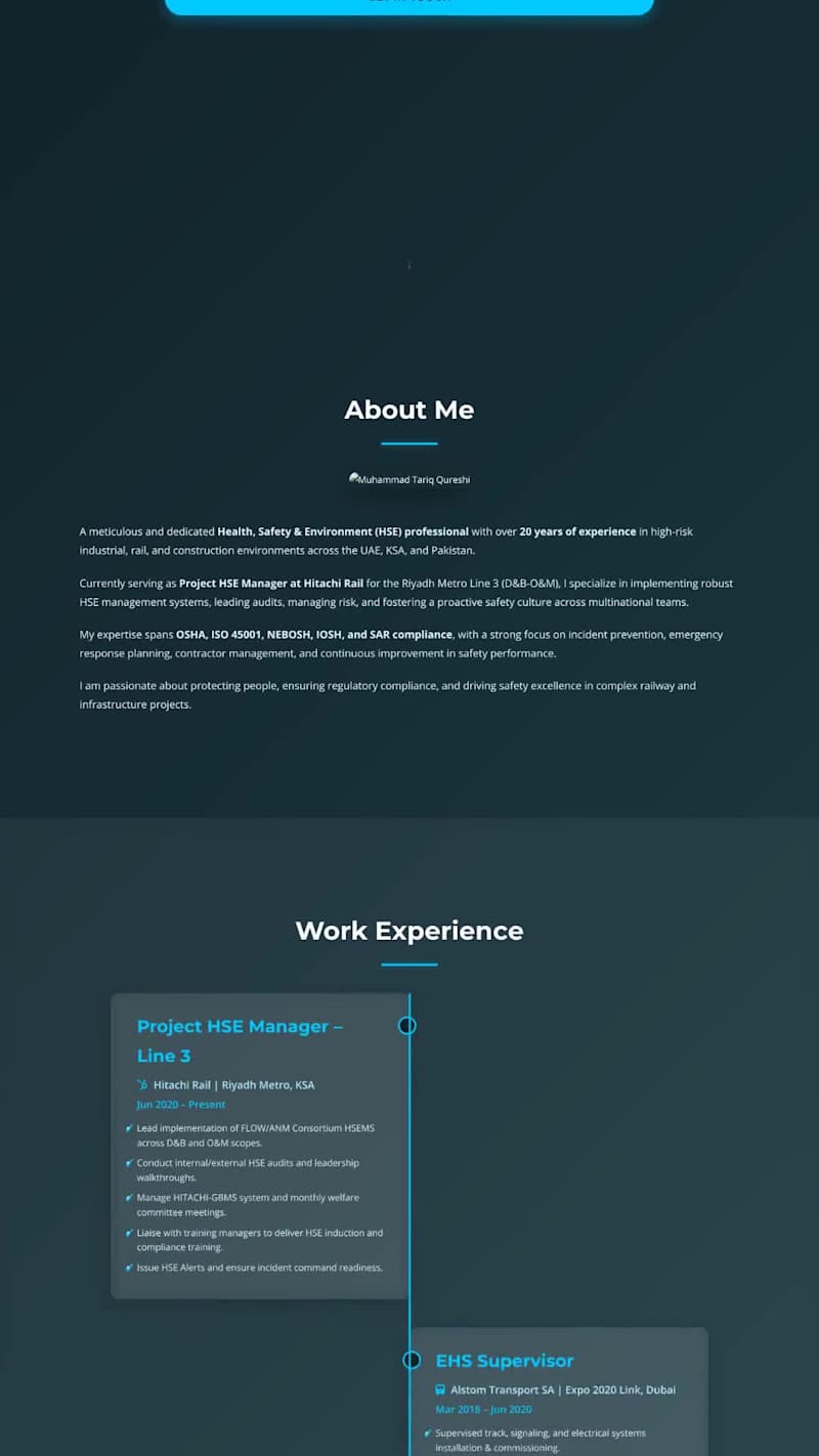 Cover image for Portfolio of Certified IOSH |