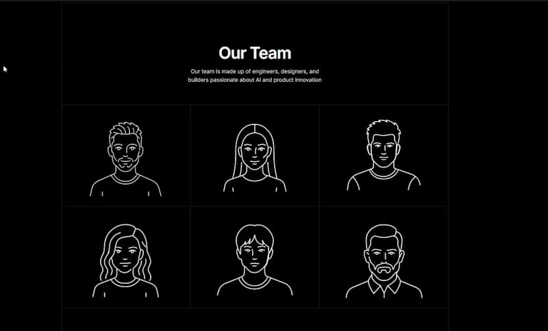 Cover image for Team Section made using svg's