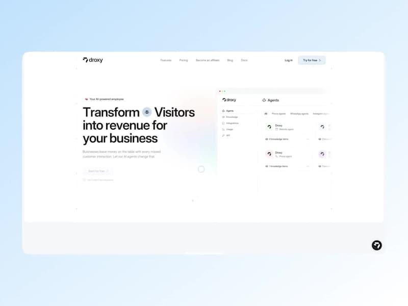 Cover image for Droxy.ai: Reinvented with a bold brand and dynamic web presence