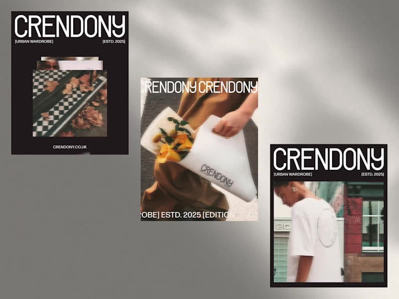 Cover image for CRENDONY | Streetwear Brand Identity
