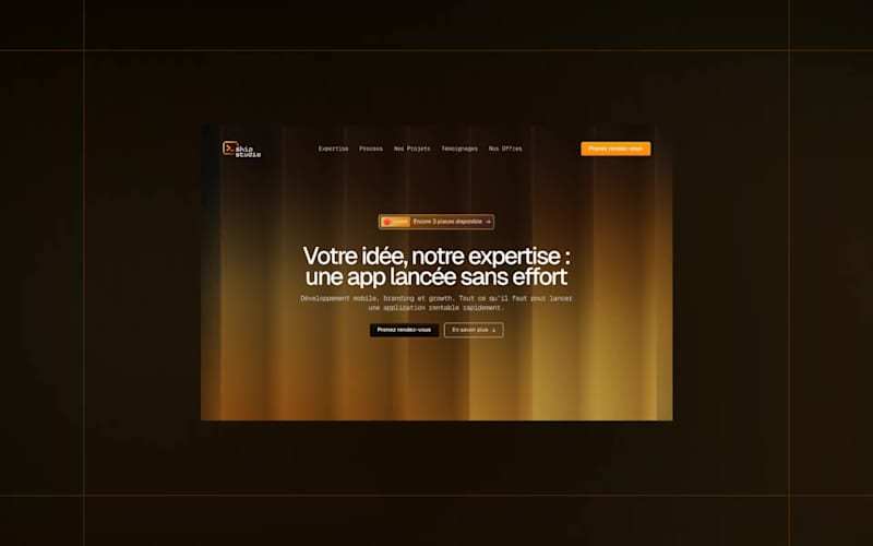 Cover image for Ship Studio — Landing Page Design