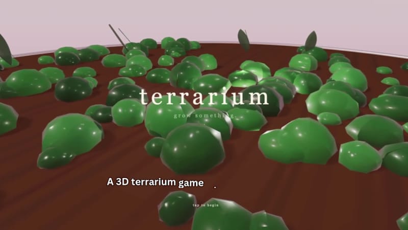 Cover image for A 3D terrarium game where