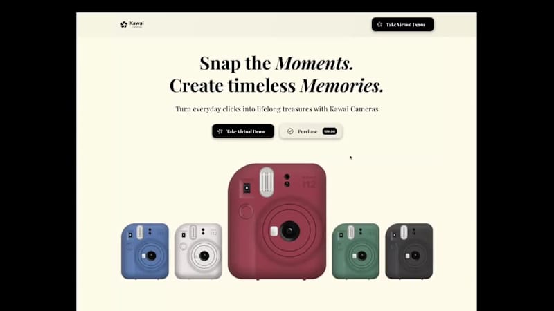 Cover image for Kawai Cameras: Polaroid Brand and Website Design