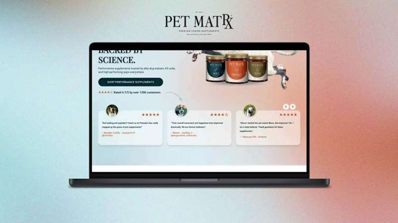 Cover image for UI/UX Website Design for Pet Supplement Digital Presence