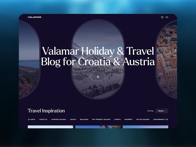 Cover image for Travel Blog Redesign for Valamar Travel
