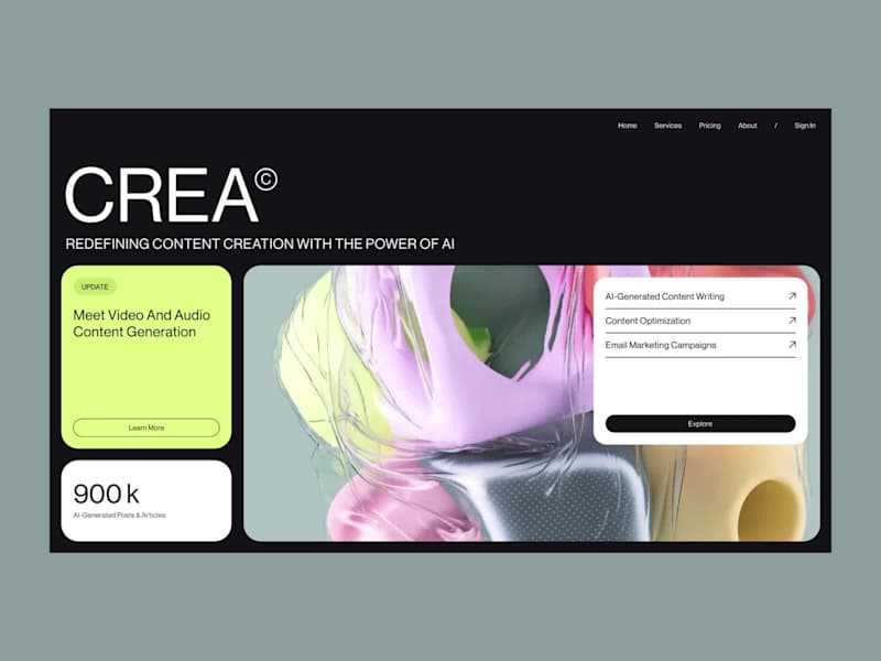 Cover image for CREA© AI-Powered Content Creation Platform