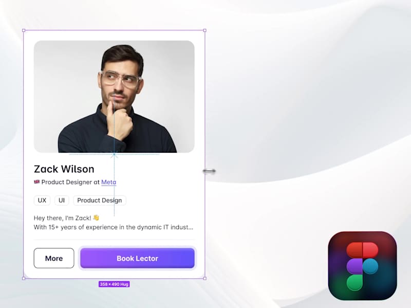 Cover image for Designing fully responsive web card using Figma auto layout