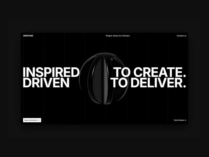 Cover image for Hero section exploration for Creative Studio