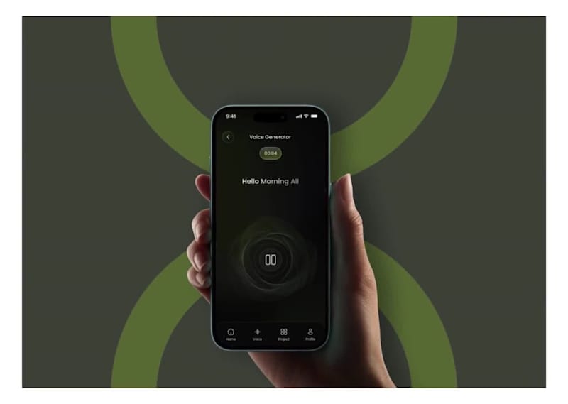 Cover image for AI Audio Mobile App UI/UX