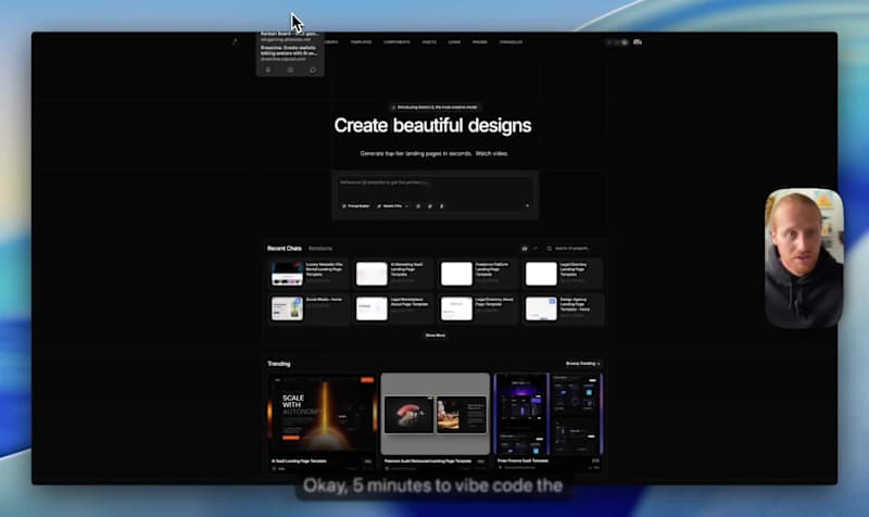 Cover image for Vibe code a full landing