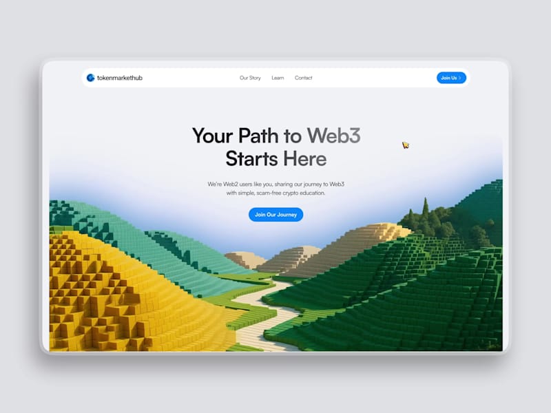 Cover image for TokenMarketHub Web3 Onboarding Site Design