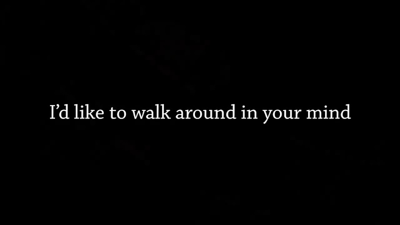 Cover image for I'd like to Walk Around in your Mind