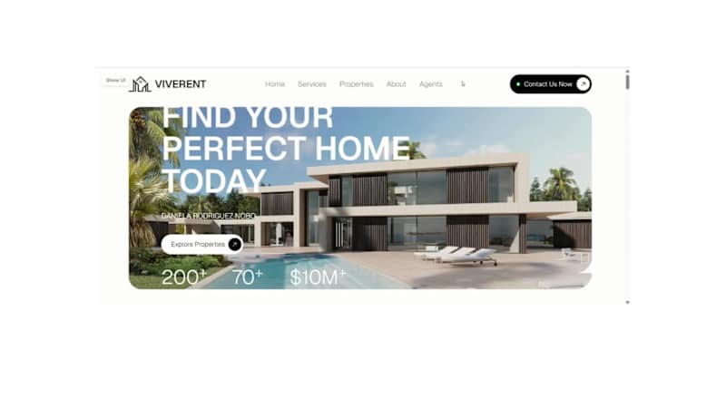 Cover image for Modern Real Estate Website Design