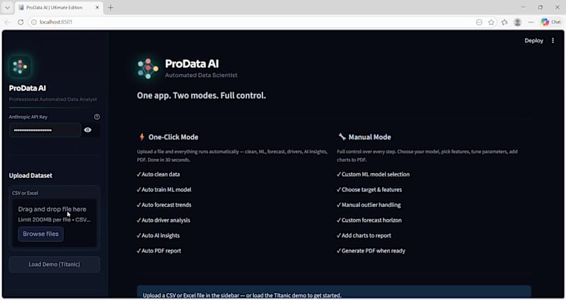 Cover image for ProData AI — Automated Data