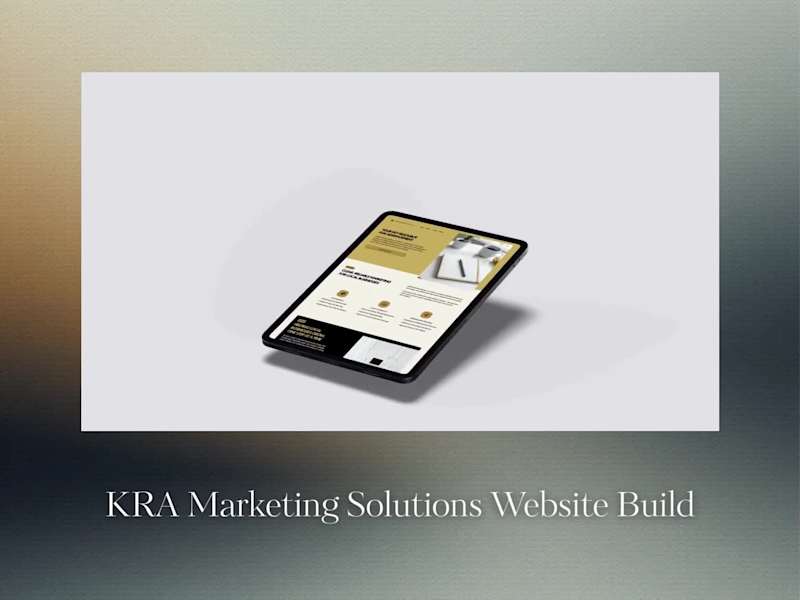 Cover image for Redesigned the KRA Marketing Solutions website to create a m...