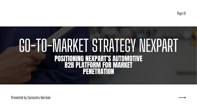 Cover image for Go-to-Market Strategy for Nexpart B2B Auto Parts Platform