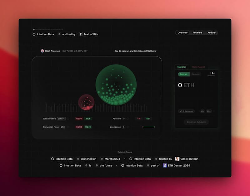 Cover image for Claims in Intuition are on-chain