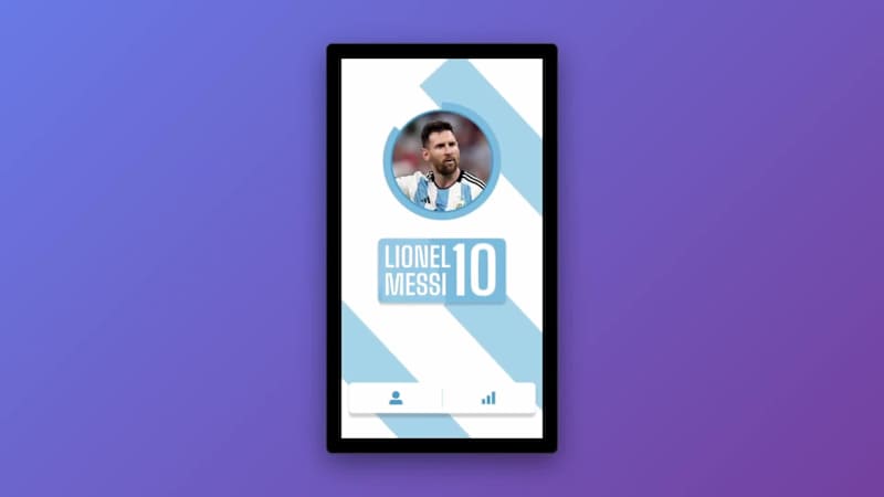 Cover image for Lionel Messi interactive stats This project showcases an int...