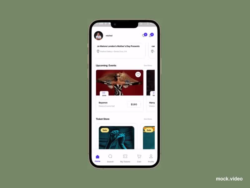 Cover image for Event booking mobile app with ticket purchase function, QR c...