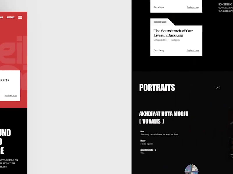 Cover image for Modern Website Experience for Legendary Music Band