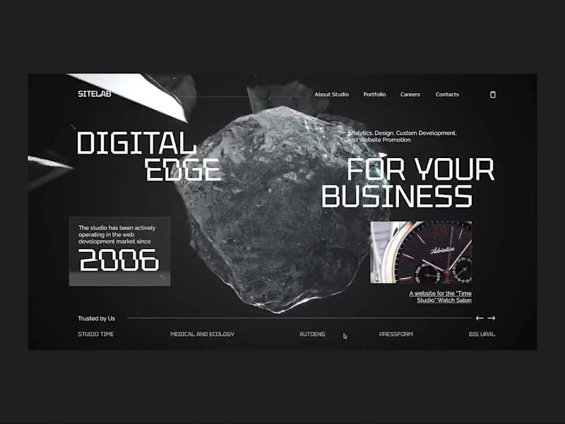 Cover image for Futuristic Dark-Themed Website Concept