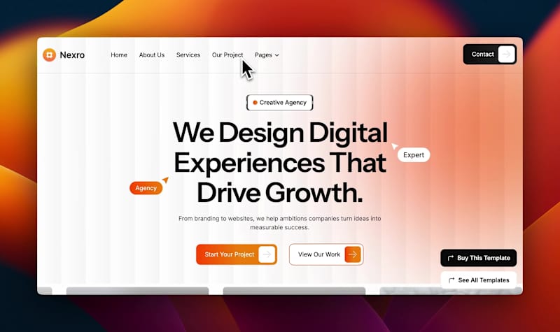 Cover image for Built this agency site template