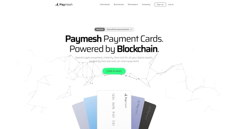 Cover image for Animated UI concept for blockchain payment card.