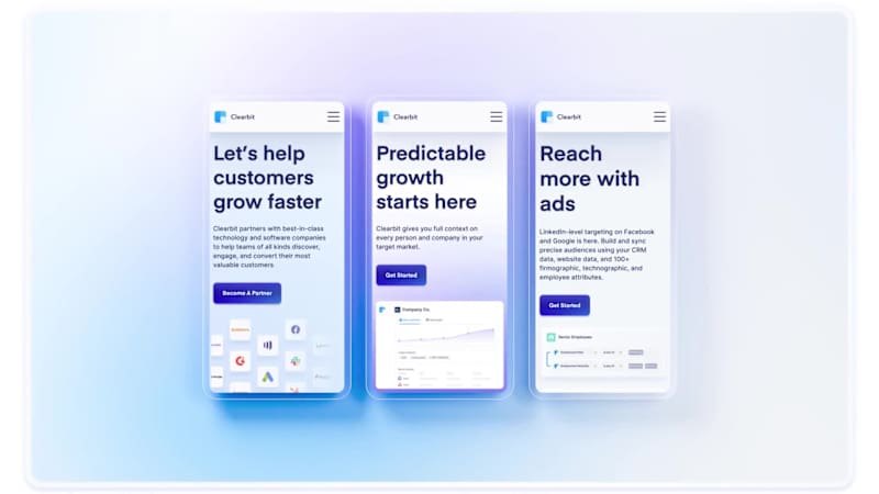 Cover image for Clearbit - Mobile App Design