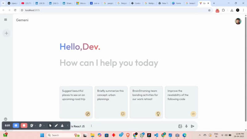Cover image for Gemini Chat Generator Development