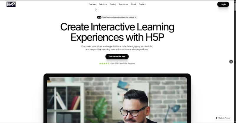 Cover image for H5P Website Redesign Concept