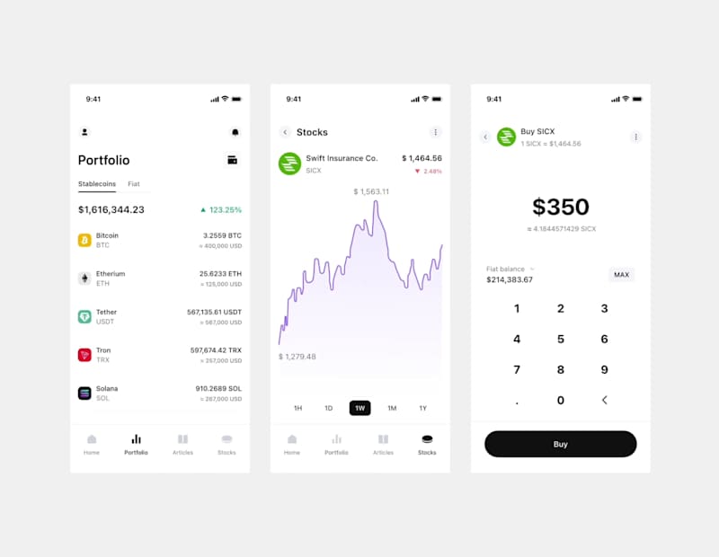 Cover image for Crypto Wallet iOS Mobile App