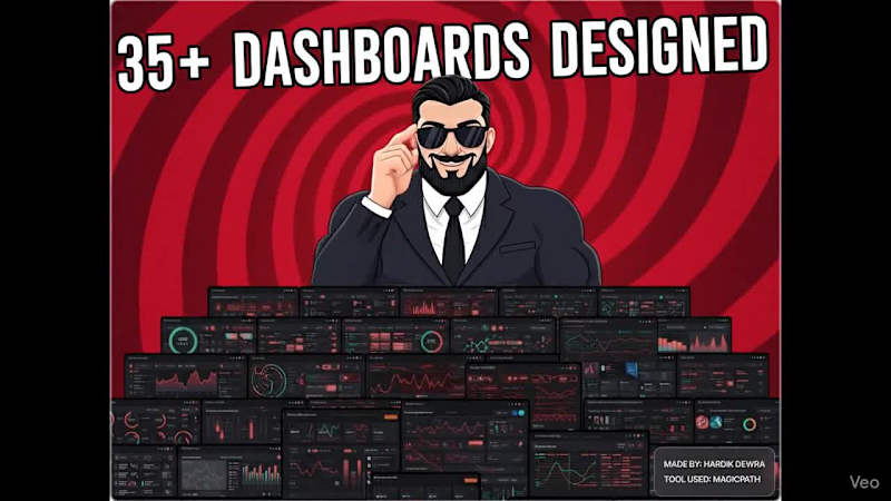 Cover image for Used MagicPath to create 35+ Interactive ✨ Analytics 📊Dashb...