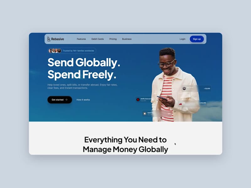 Cover image for Rebasive Homepage Redesign