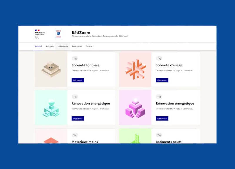 Cover image for Webdesign for BâtiZoom - ADEME