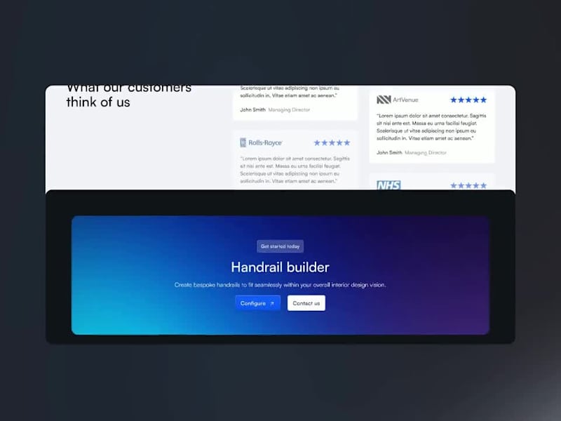 Cover image for LED Handrails | Figma to Shopify