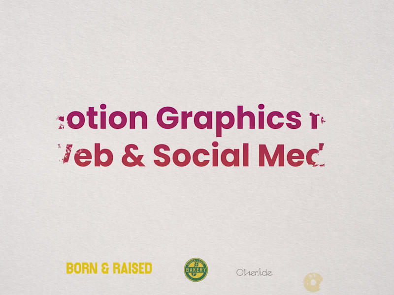 Cover image for Motion Graphics for Web & Social Media | Coffee & Bakery Brands