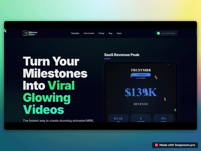 Cover image for Animated Milestone Celebration Videos SaaS