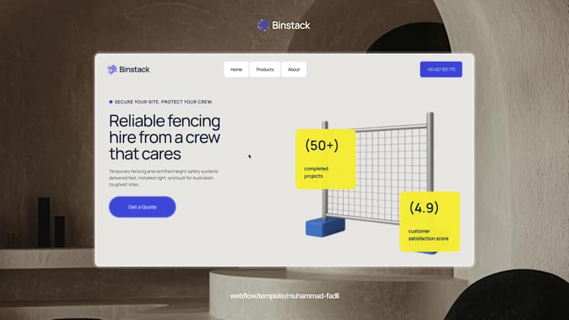 Cover image for Binstack - Fencing rental companies. Visit Link (https://web...