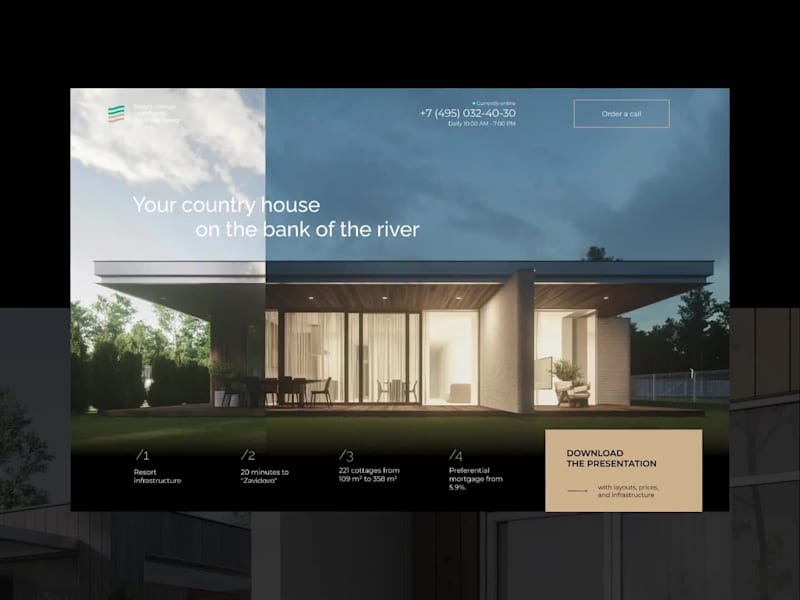 Cover image for Real Estate landing page design