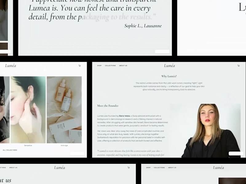 Cover image for Framer-Shopify integration: eCommerce skincare website