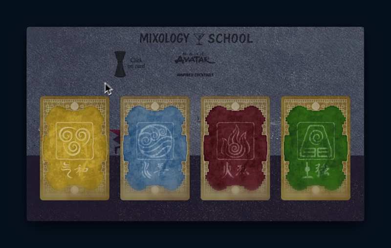 Cover image for Elements Cocktail Menu Cards