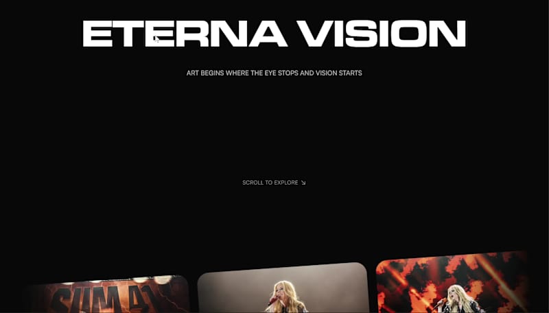 Cover image for Some projects click. Eterna Vision