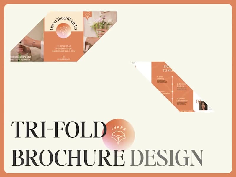 Cover image for Ivara | Lab-grown Diamond Jewelry | Creative Brochure Design