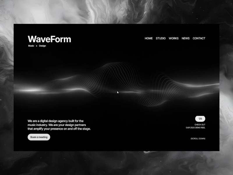 Cover image for Interactive hero section created using WebGL