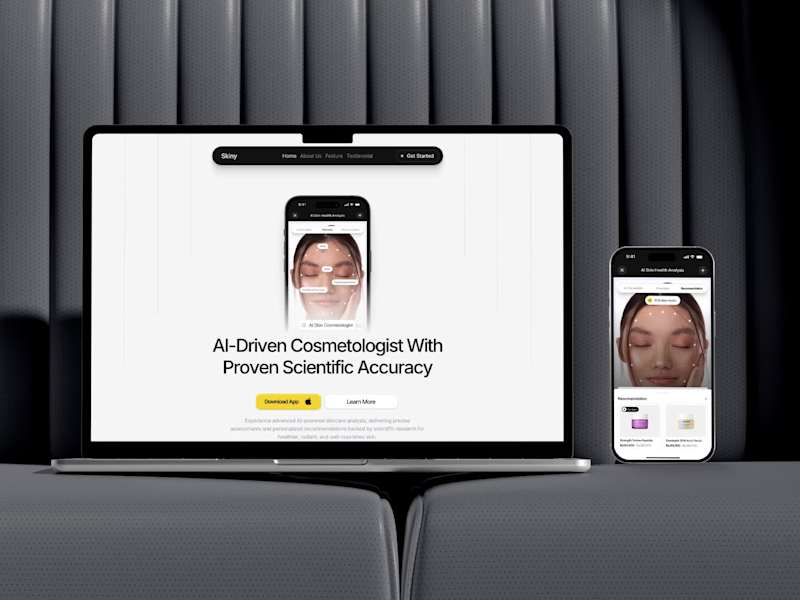 Cover image for Skiny - AI Skincare & UI UX Design