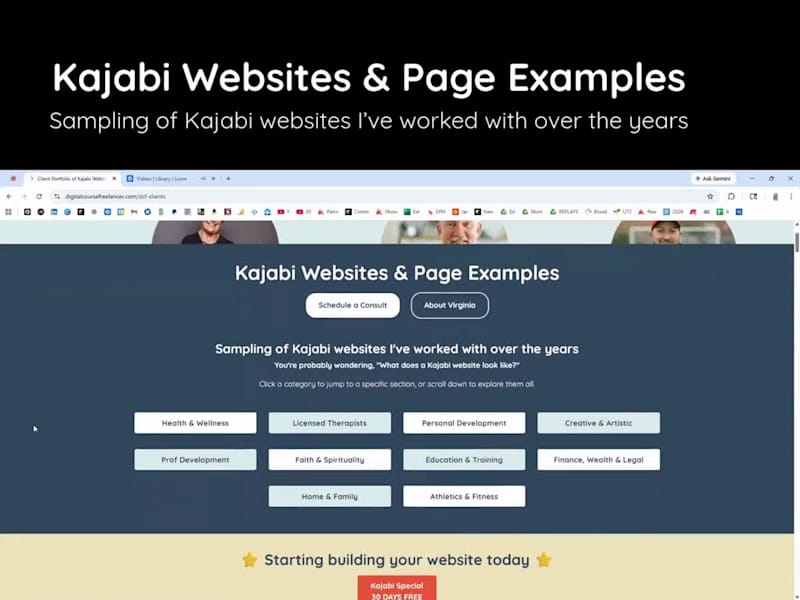 Cover image for Kajabi Websites & Page Examples