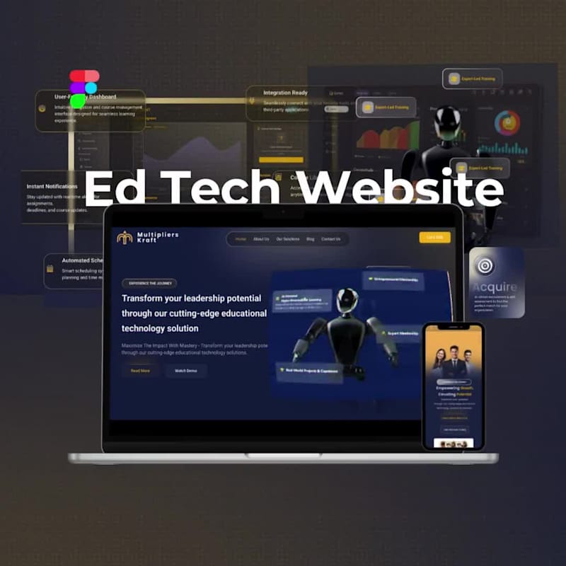 Cover image for Ed-Tech Website and Landing page 