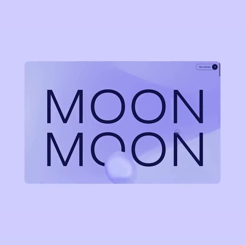 Cover image for moonmoon.digital • Design Agency Landing Page