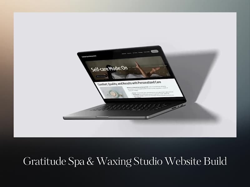 Cover image for Gratitude Spa — Neutral, Modern Website Design