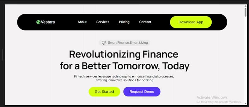 Cover image for Vestara is a modern fintech